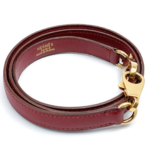 HERMES Bolide 35 Box Calf Rouge Hardware Bag Size ONE SIZE