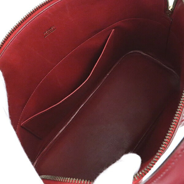 HERMES Bolide 35 Box Calf Rouge Hardware Bag Size ONE SIZE