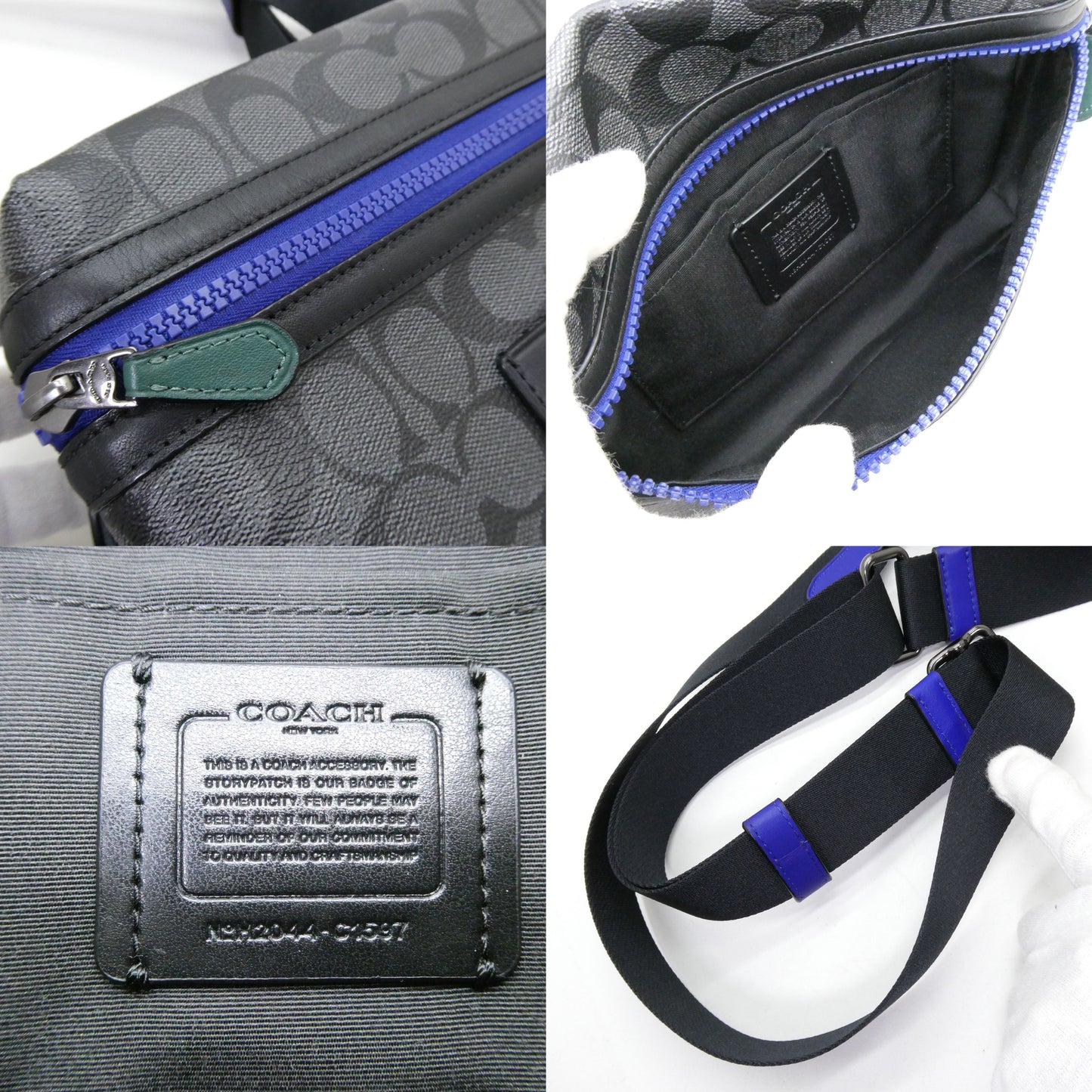 COACH C1597 Signature Canvas Crossbody Bag Size ONE SIZE