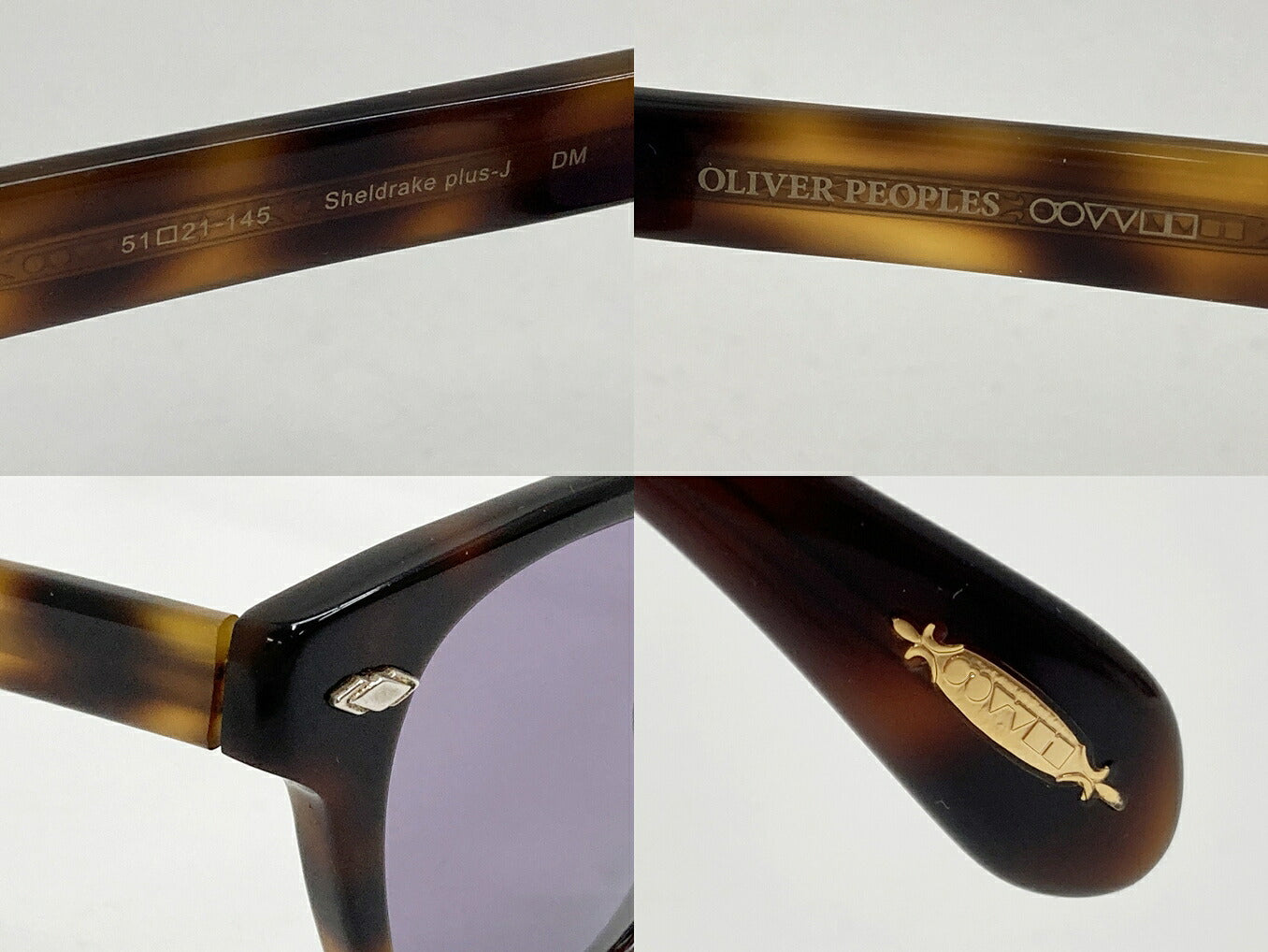 OLIVER PEOPLES Sheldrake Plus-J Tortoise Sunglasses Size 51