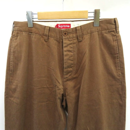 Supreme 25SS Pin Up Chino Pants Brown Size 32