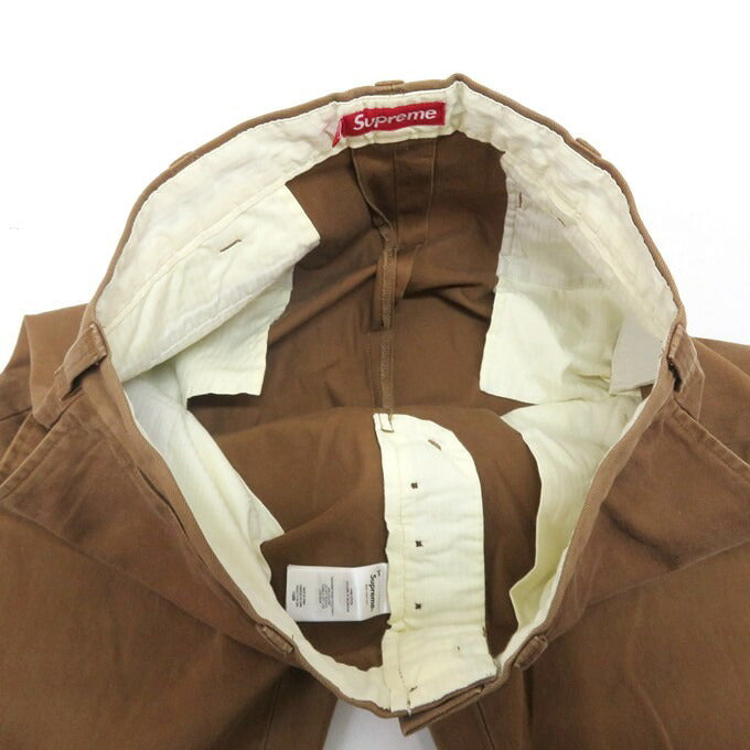 Supreme 25SS Pin Up Chino Pants Brown Size 32