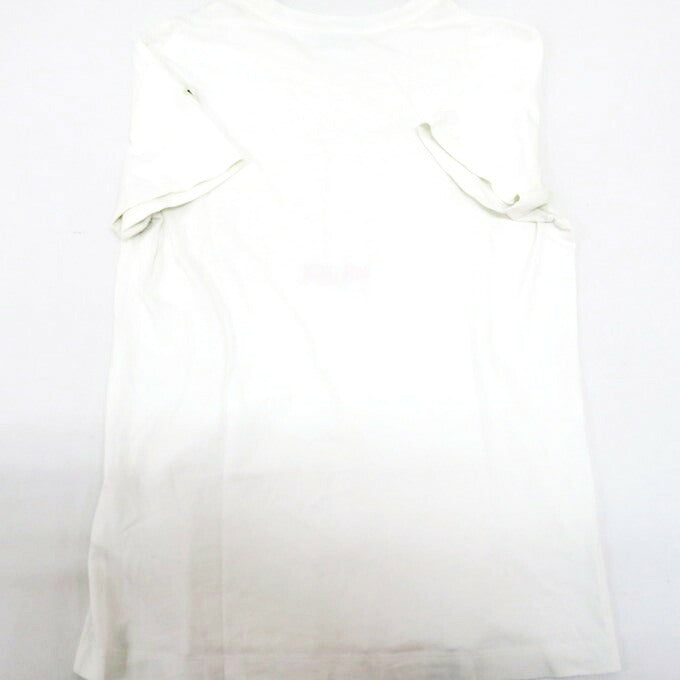 MONCLER White Graphic Print Crewneck Sleeve T-Shirt Size S