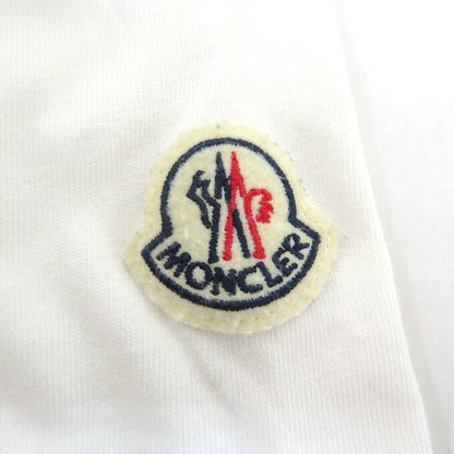 MONCLER White Graphic Print Crewneck Sleeve T-Shirt Size S