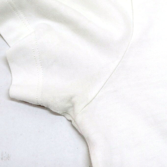 MONCLER White Graphic Print Crewneck Sleeve T-Shirt Size S