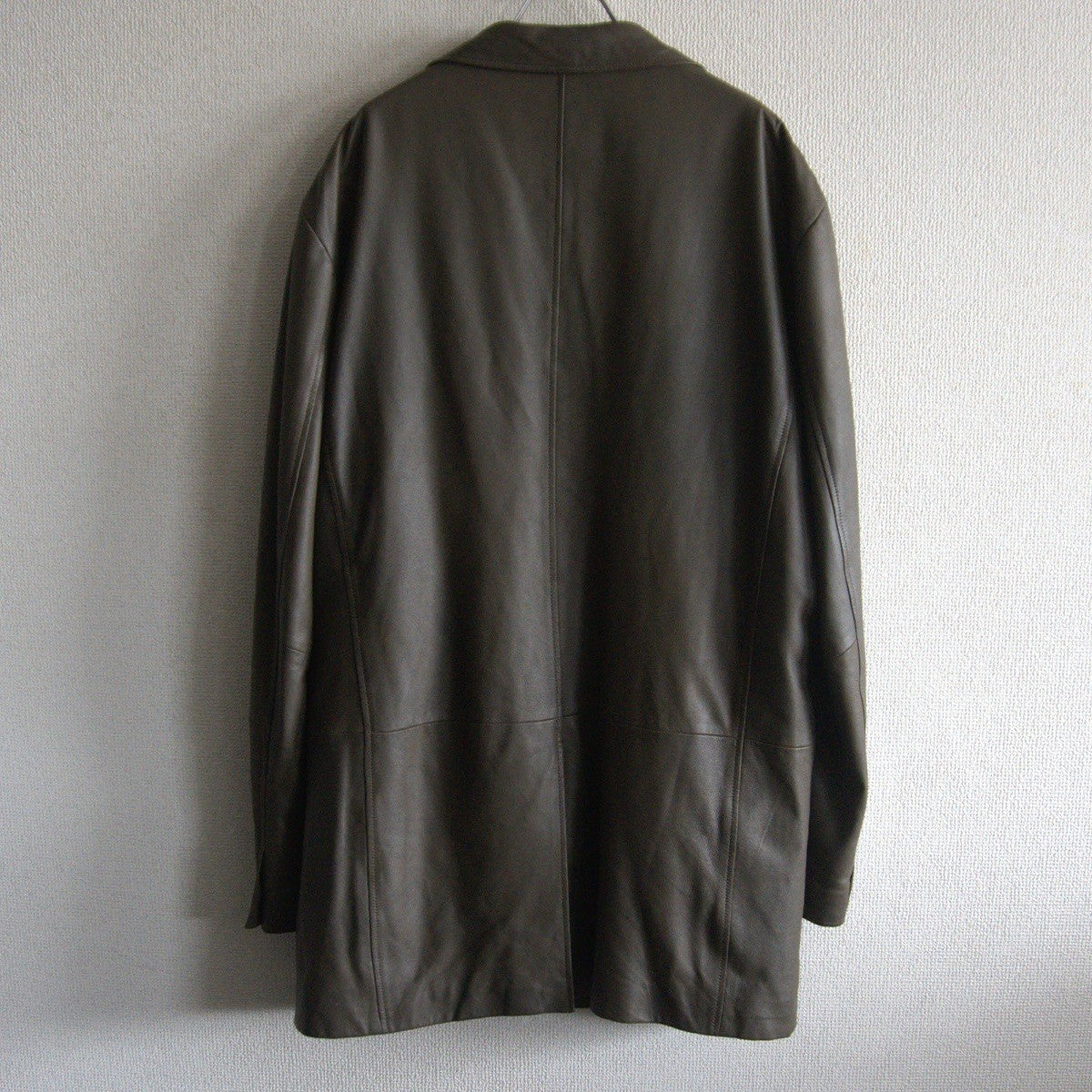 BOSS HUGO BOSS Soft Calf Leather Chester Coat Size XXL