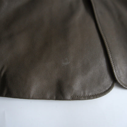 BOSS HUGO BOSS Soft Calf Leather Chester Coat Size XXL