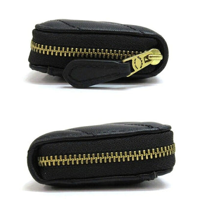 COACH Small Zip Around Pillow Quilted Card Case Black