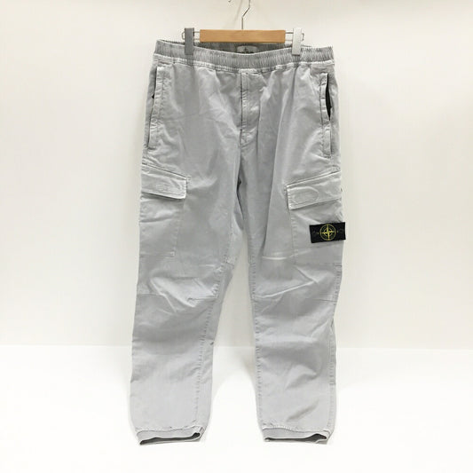 STONE ISLAND Garment Dyed Cargo Pants Light Gray Size 38