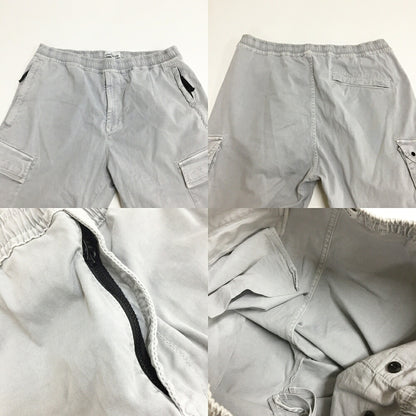 STONE ISLAND Garment Dyed Cargo Pants Light Gray Size 38