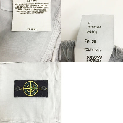 STONE ISLAND Garment Dyed Cargo Pants Light Gray Size 38