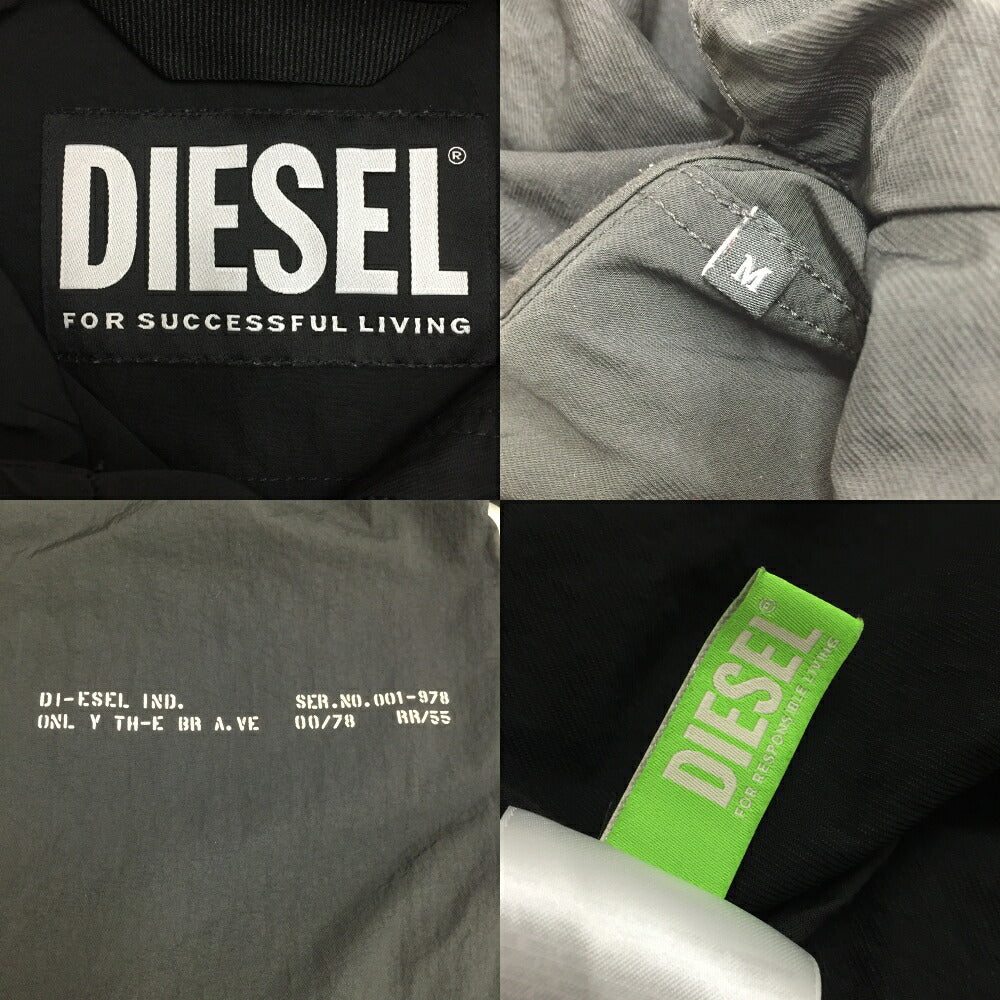 DIESEL J-LUI Nylon Coat Black Size M