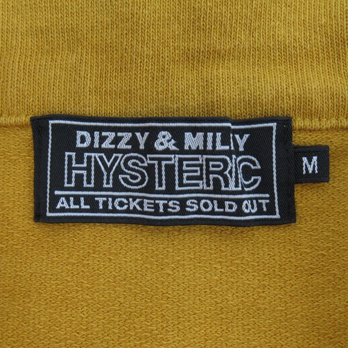 HYSTERIC GLAMOUR VIVA1984 S/S Sweatshirt Yellow Size M