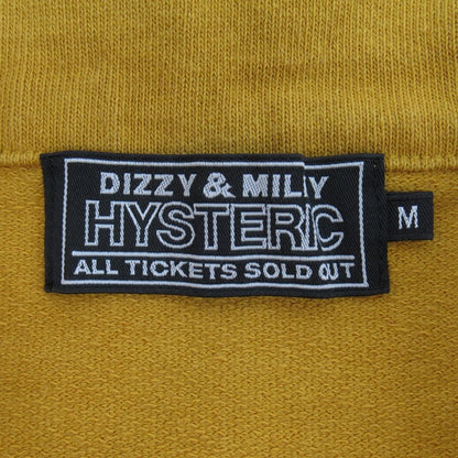 HYSTERIC GLAMOUR VIVA1984 S/S Sweatshirt Yellow Size M