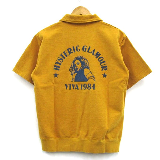 HYSTERIC GLAMOUR VIVA1984 S/S Sweatshirt Yellow Size M