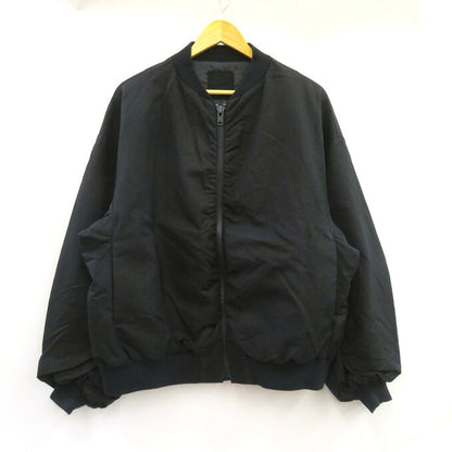LAD MUSICIAN 18AW Double Army Cloth Bomber Black Size 46