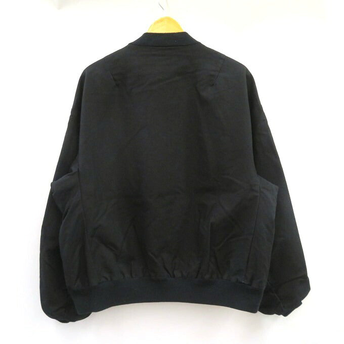 LAD MUSICIAN 18AW Double Army Cloth Bomber Black Size 46