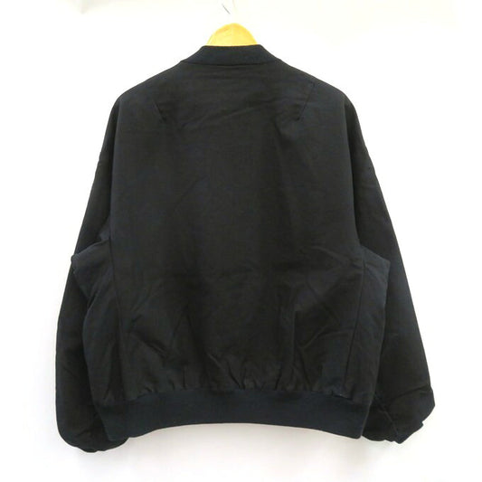 LAD MUSICIAN 18AW Double Army Cloth Bomber Black Size 46
