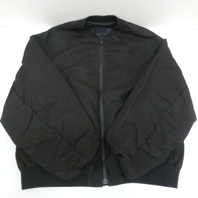 LAD MUSICIAN 18AW Double Army Cloth Bomber Black Size 46