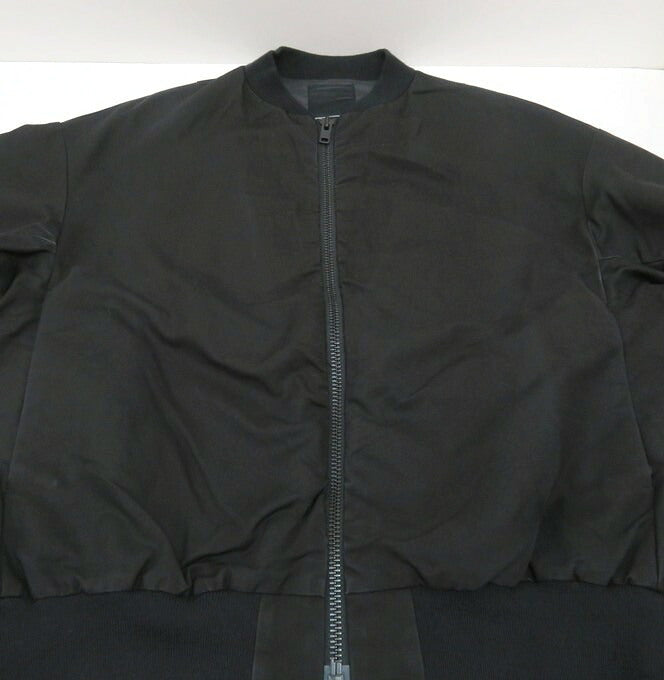 LAD MUSICIAN 18AW Double Army Cloth Bomber Black Size 46