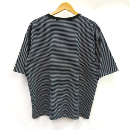 MINEDENIM Micro Border Loose Crewneck T-Shirt Multi Size M