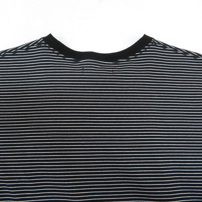 MINEDENIM Micro Border Loose Crewneck T-Shirt Multi Size M