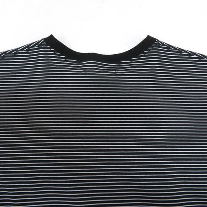 MINEDENIM Micro Border Loose Crewneck T-Shirt Multi Size M