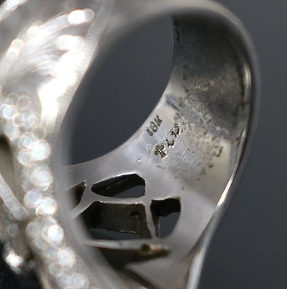 Loree Rodkin 18K WG Pave Diamond Ring Size ONE SIZE