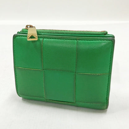 BOTTEGA VENETA Cassette Bi-Fold Wallet Green Size ONE SIZE