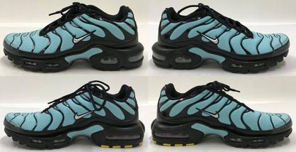 NIKE Air Max Plus Aqua Metallic Silver Sneakers Size 26.5