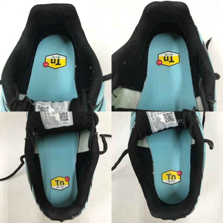 NIKE Air Max Plus Aqua Metallic Silver Sneakers Size 26.5