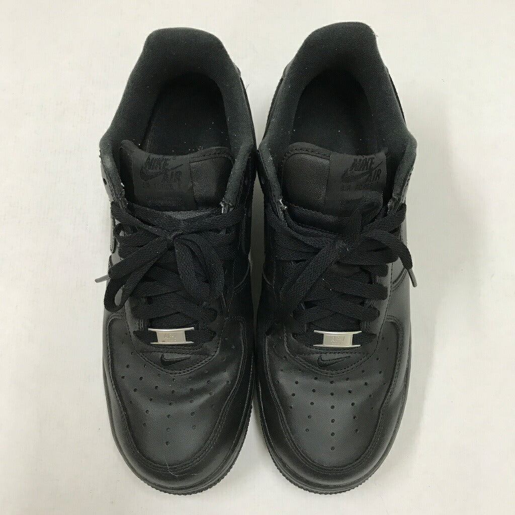 NIKE x Supreme Air Force 1 Low Black Sneakers Size 27.5