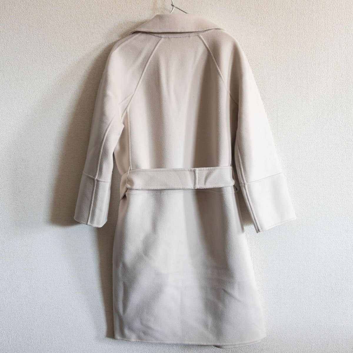 S MAX MARA CUCITO A MANO Belted Double-faced Coat Size 34