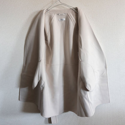 S MAX MARA CUCITO A MANO Belted Double-faced Coat Size 34