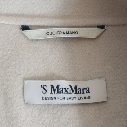 S MAX MARA CUCITO A MANO Belted Double-faced Coat Size 34