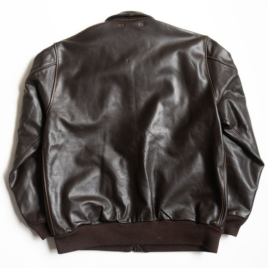 Avirex A-2 Horsehide Flight Jacket Brown Size 44