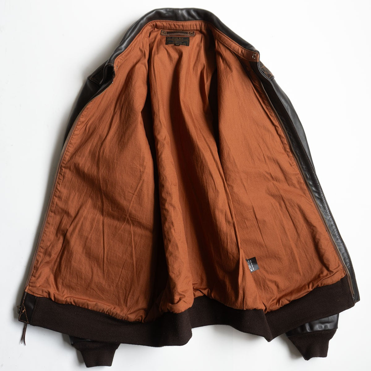 Avirex A-2 Horsehide Flight Jacket Brown Size 44