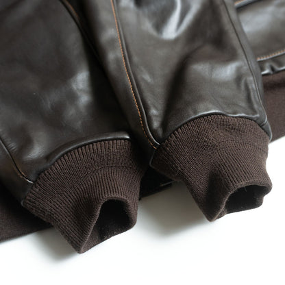Avirex A-2 Horsehide Flight Jacket Brown Size 44