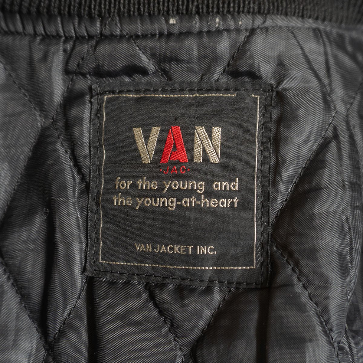 VAN JAC Leather-sleeved varsity jacket Size M