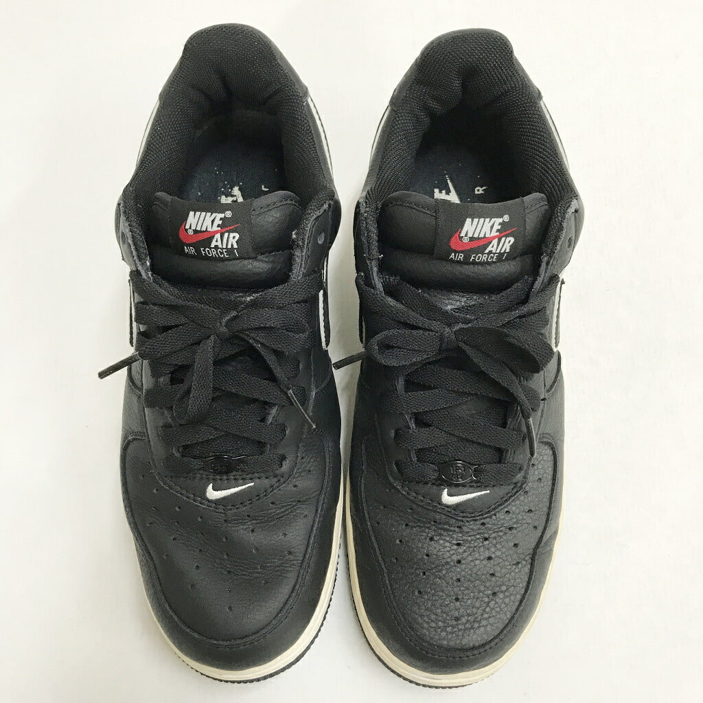 NIKE Air Force 1 Low Retro 'NYC' Black Sneakers Size 28