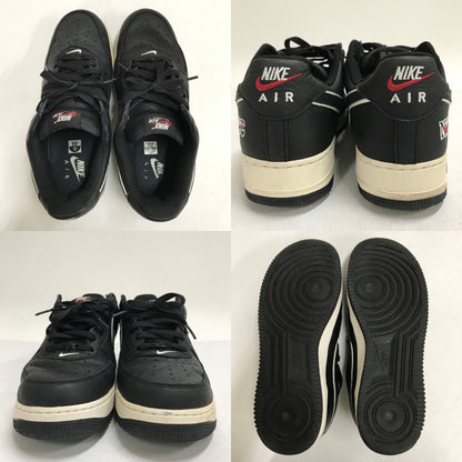 NIKE Air Force 1 Low Retro 'NYC' Black Sneakers Size 28