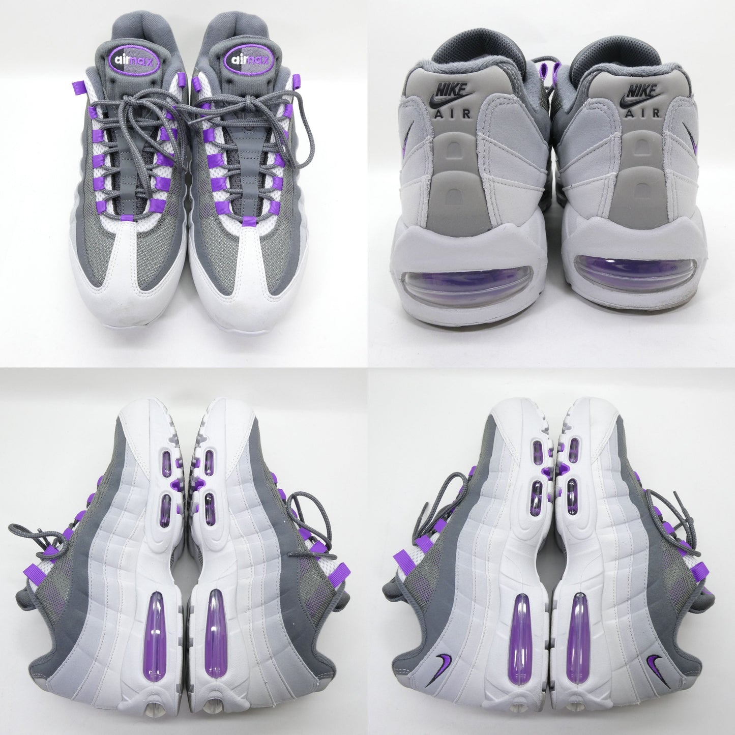 NIKE Air Max 95 Big Bubble Sneakers Grey Violet
