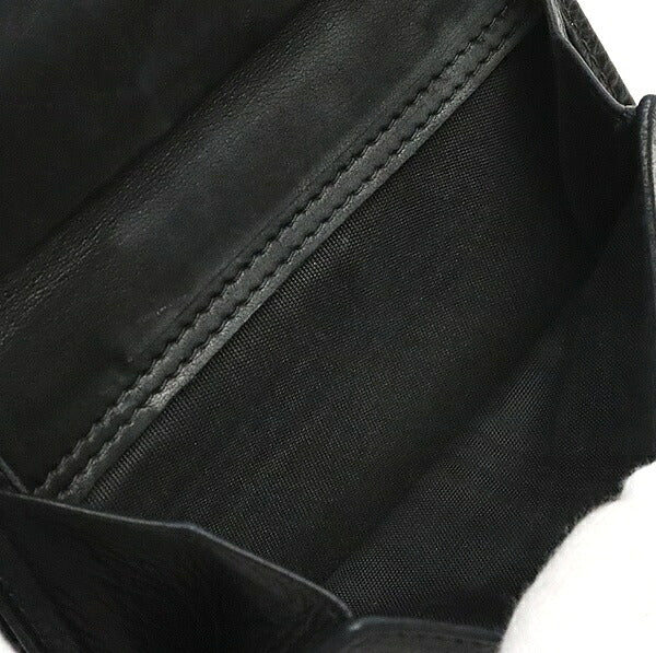 CHANEL Black Caviar Skin Coco Bi-fold Wallet Size ONE SIZE