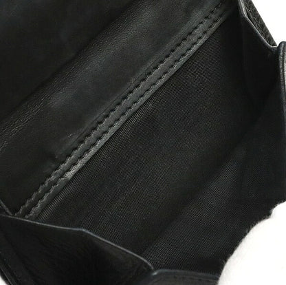 CHANEL Black Caviar Skin Coco Bi-fold Wallet Size ONE SIZE