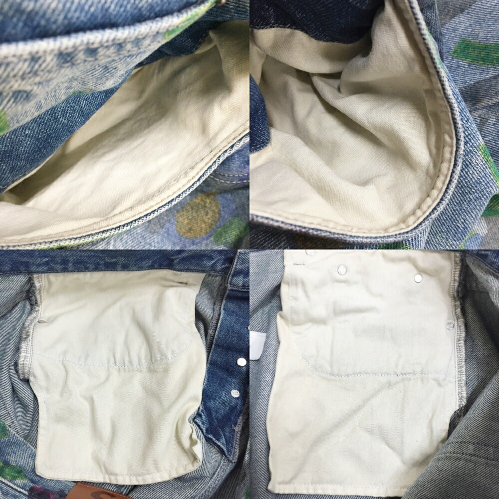 Supreme All Dogs Go To Heaven Loose Fit Jeans Blue Size 36