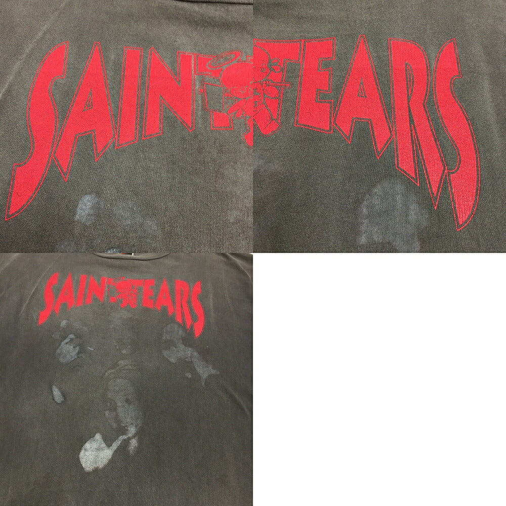 SAINT MICHAEL x DENIM TEARS FACES T-Shirt Gray Size XXL