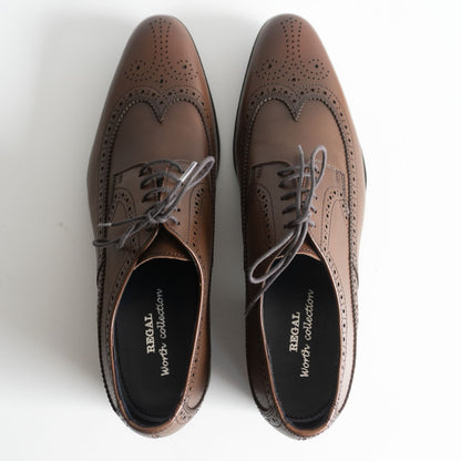 REGAL worth collection Wingtip Leather Shoes Size 27EE