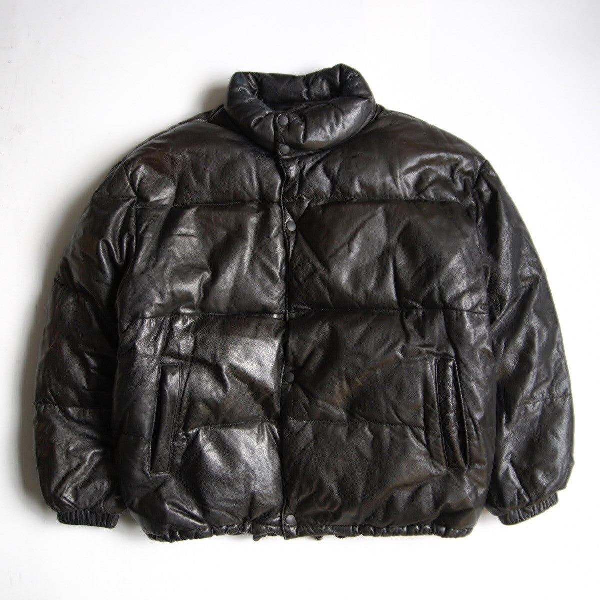 WIND ARMOR Leather Down Jacket Size LL
