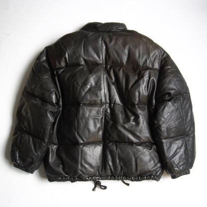WIND ARMOR Leather Down Jacket Size LL