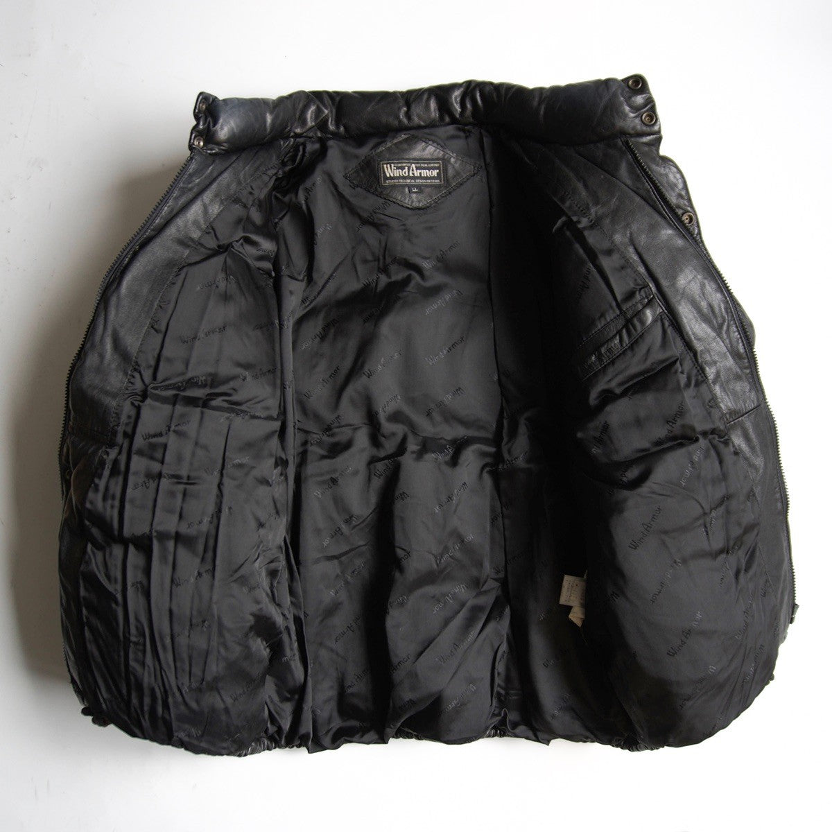 WIND ARMOR Leather Down Jacket Size LL